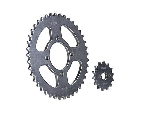 High accuracy dimension, tolerance 0.05mm, Super flat and round  fine blanking front sprocket, 100%